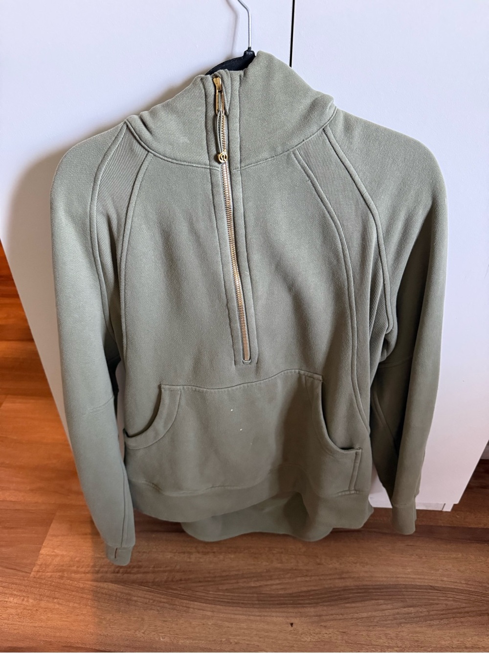 lululemon athletica Olive Green Half-Zip Pullover